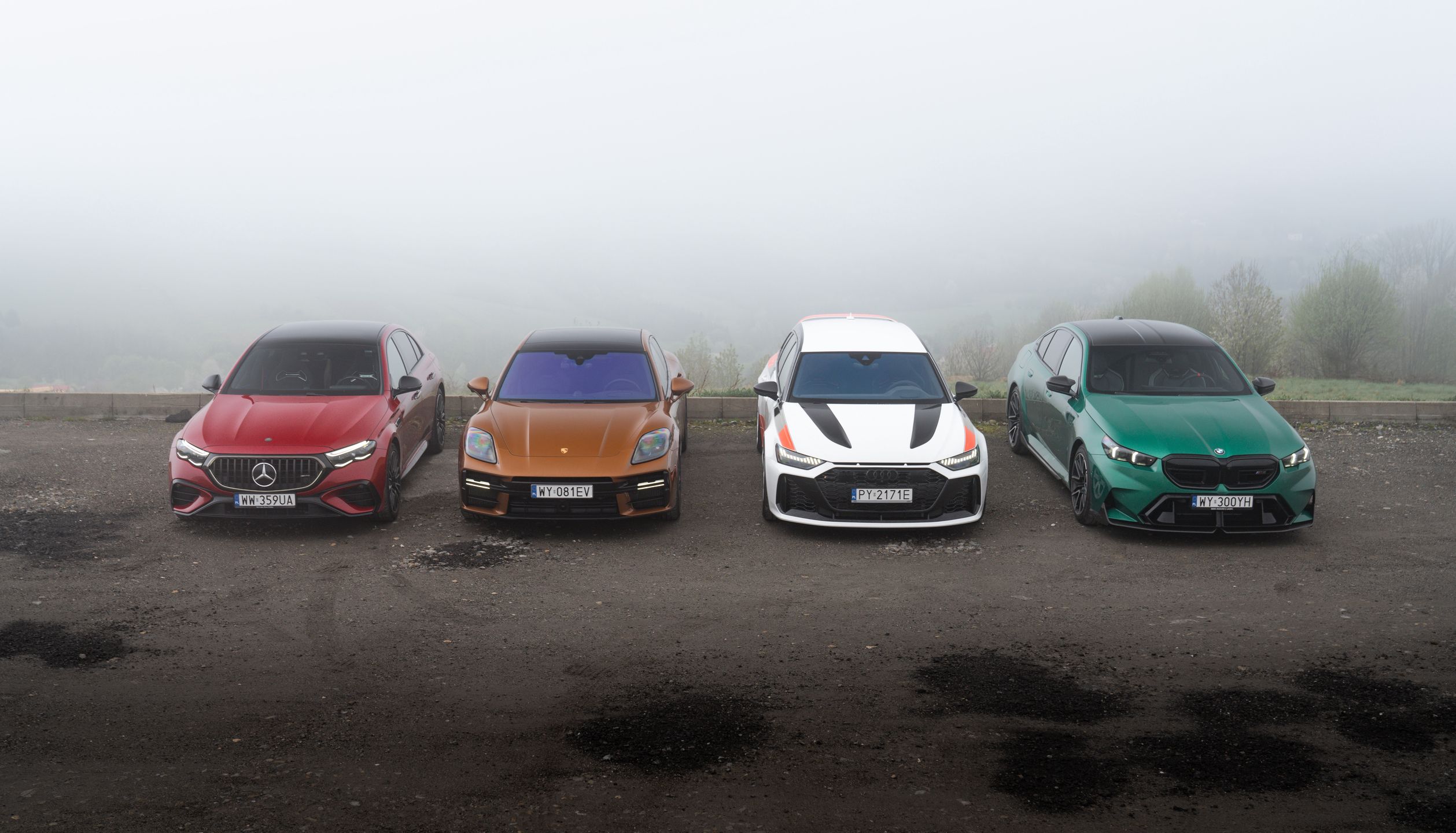 Audi RS 6 Avant GT, BMW M5, Mercedes-AMG E 53, Porsche Panamera