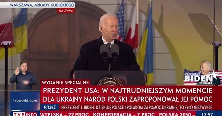 Tak TVP tłumaczyła słowa Bidena. Internauci w szoku