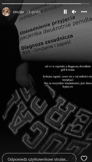 Lekarska diagnoza dziewczyny Fabijańskiego