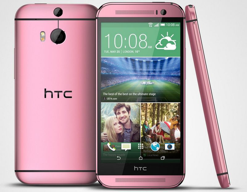 Różowy HTC One (M8) dla sklepu Carphone Warehouse