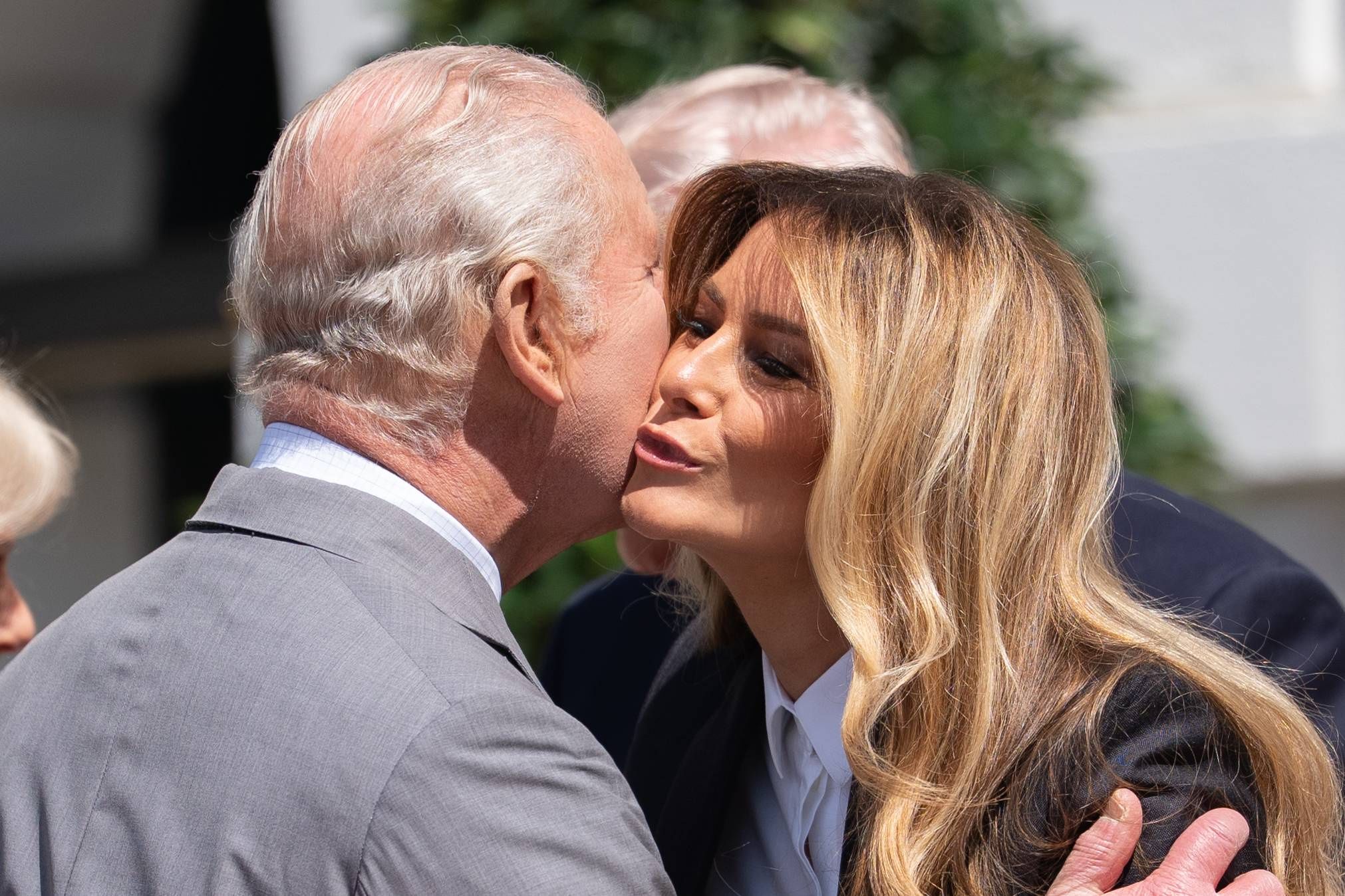 Król Karol III i Melania Trump