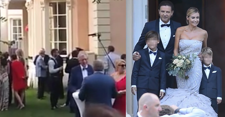 Tłum paparazzi na ślubie Rozenek i Majdana