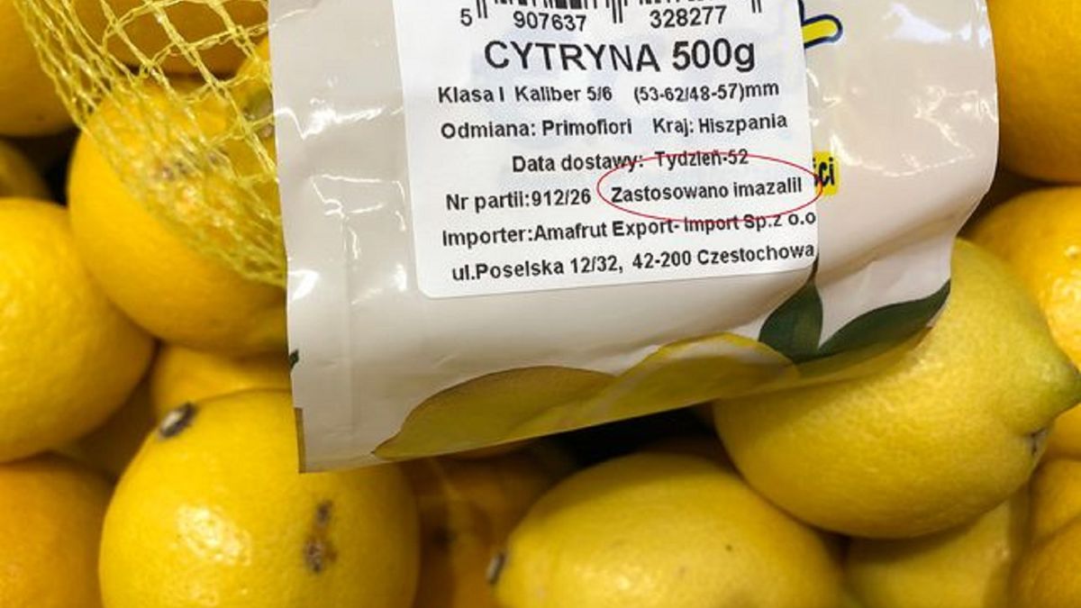 Na mandarynkach, pomarańczach i innych cytrusach znajduje się szkodliwa substancja – imazalil