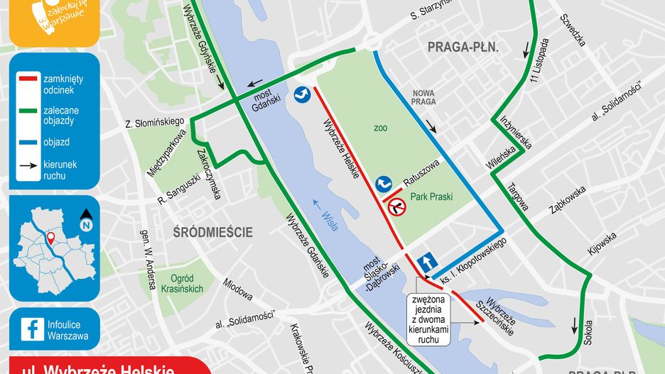 Warszawa. Podpowiadamy, jakie będą w najbliższych dniach zmiany w ruchu drogowym