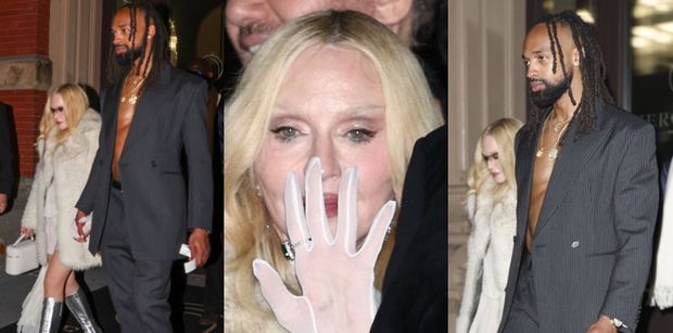 Madonna mknie na balet z WIETRZĄCYM KLATĘ lubym, młodszym od niej o 38 lat. Ma dobry gust do facetów? (ZDJĘCIA)
