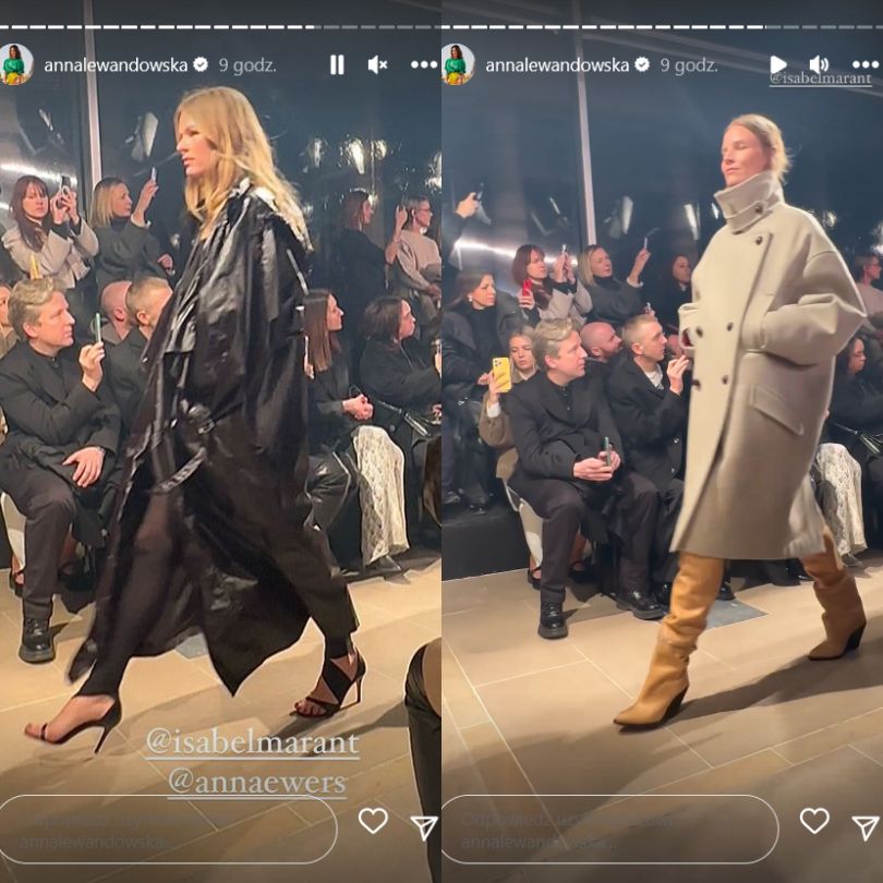 Anna Lewandowska bryluje pokazie w Paryżu. Stylizacja przyciągała spojrzenia