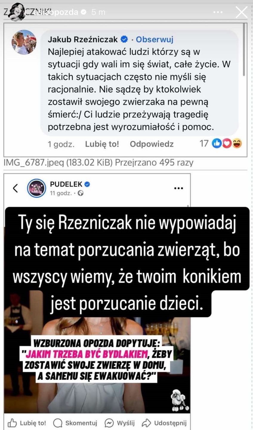 Joanna Opozda vs. Jakub Rzeźniczak