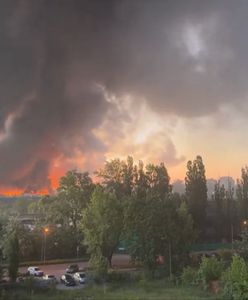 Potężny pożar w Warszawie. Płonie centrum handlowe