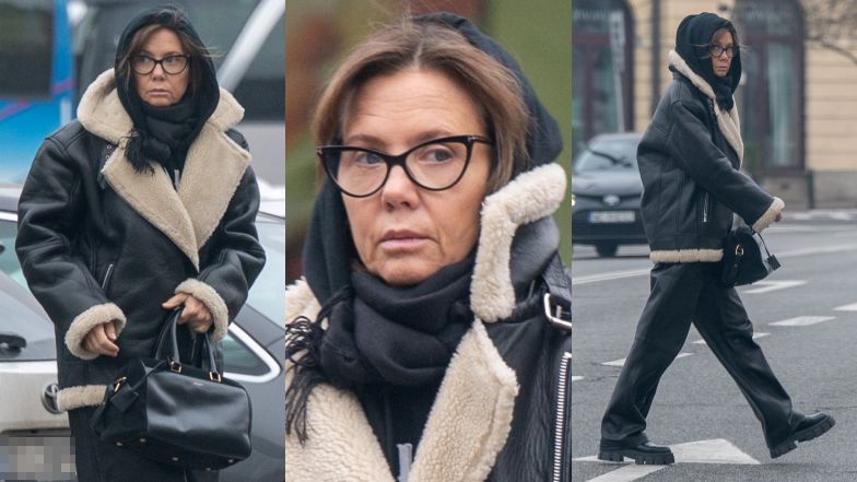 Kinga Rusin maszeruje po Warszawie