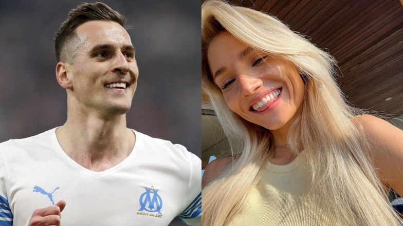 Agatycze i Arkadiusz Milik pozują razem do całuśnego zdjęcia