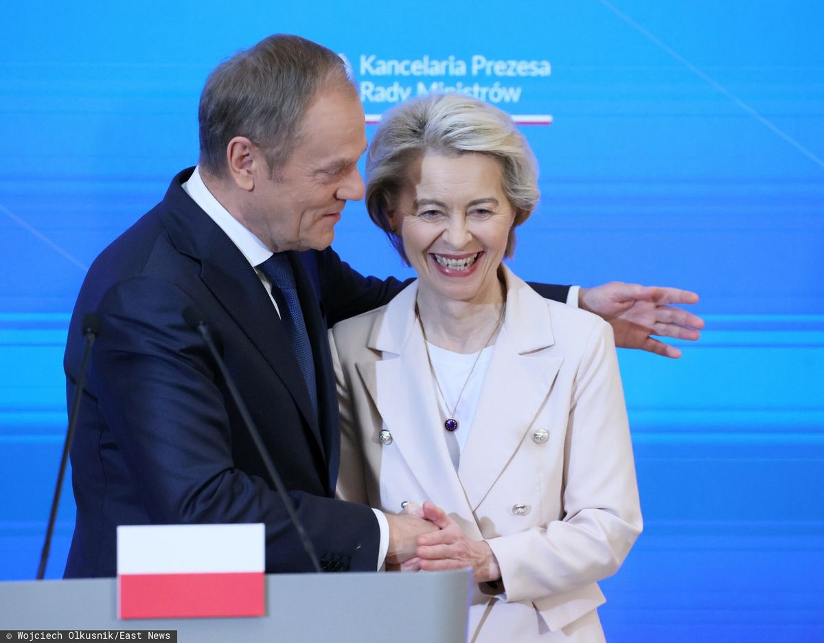 Donald Tusk i Ursula von der Leyen