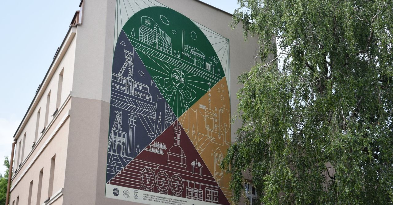 Nowy mural w Rybniku. Nawiązuje do browarniczej historii miasta