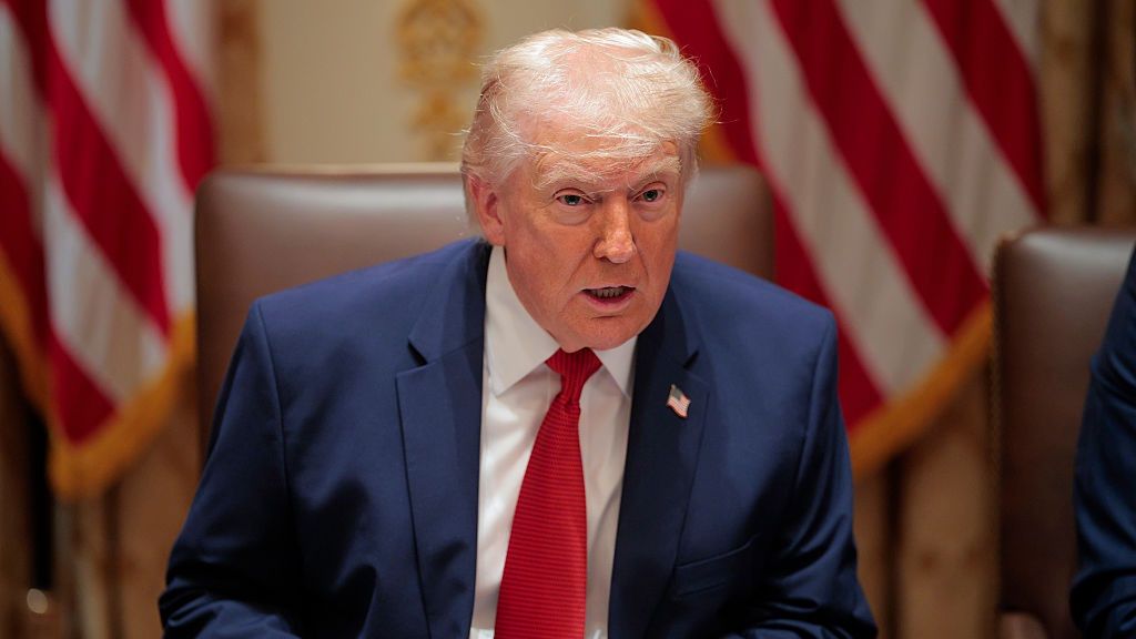 President Trump Meets With His Cabinet At The White House
WASHINGTON, DC - MARCH 26: U.S. President Donald Trump speaks during a Cabinet meeting in the Cabinet Room of the White House on March 26, 2026 in Washington, DC. This is Trump's second Cabinet meeting of 2026 and the first since the United States and Israel began attacking Iran on February 28. (Photo by Chip Somodevilla/Getty Images)
Chip Somodevilla