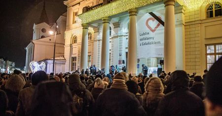 Lublin solidarny z Gdańskiem. Pierwsza rocznica śmierci śp. Pawła Adamowicza