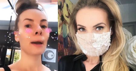 Rozsierdzona Izabela Janachowska odpowiada na krytykę koronkowych maseczek: "W tym kraju najlepiej nic nie robić. OBŁĘD!"