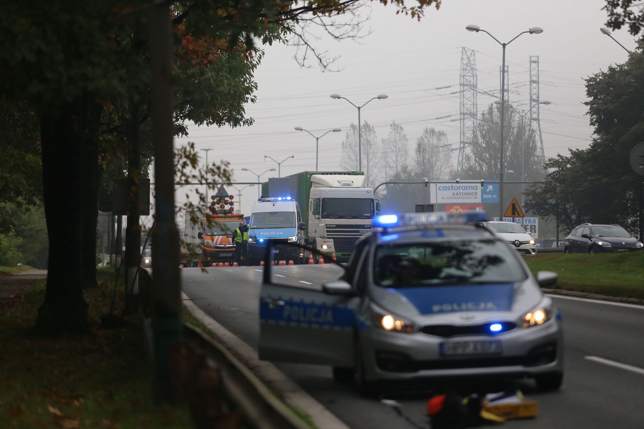 Wypadek śmiertelny na DK86 w Katowicach