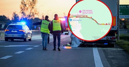 Duże utrudnienia na trasie. Wypadek ciężarówki w Gdańsku