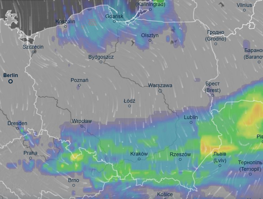 Mieszkańcy wielu regionów muszą liczyć się z opadami 