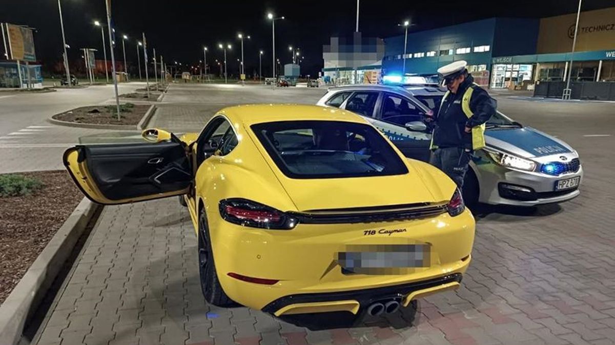 Pirat drogowy z porsche nie uniknie kary za jazdę bez uprawnień