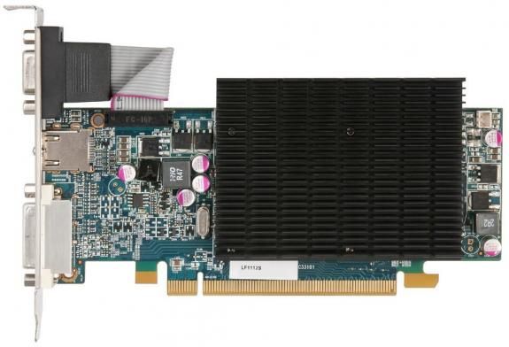 karta his radeon hd6570 - widok z g&oacute;ry na pcb