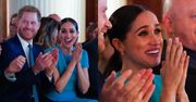 Poruszeni Meghan Markle i "po prostu Harry" oklaskują niespodziewane zaręczyny weterana wojennego na gali w Londynie (ZDJĘCIA)