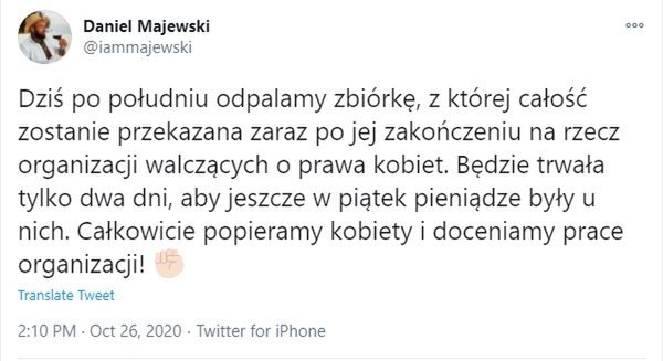 Deynn i Daniel Majewski wspierają Strajk Kobiet