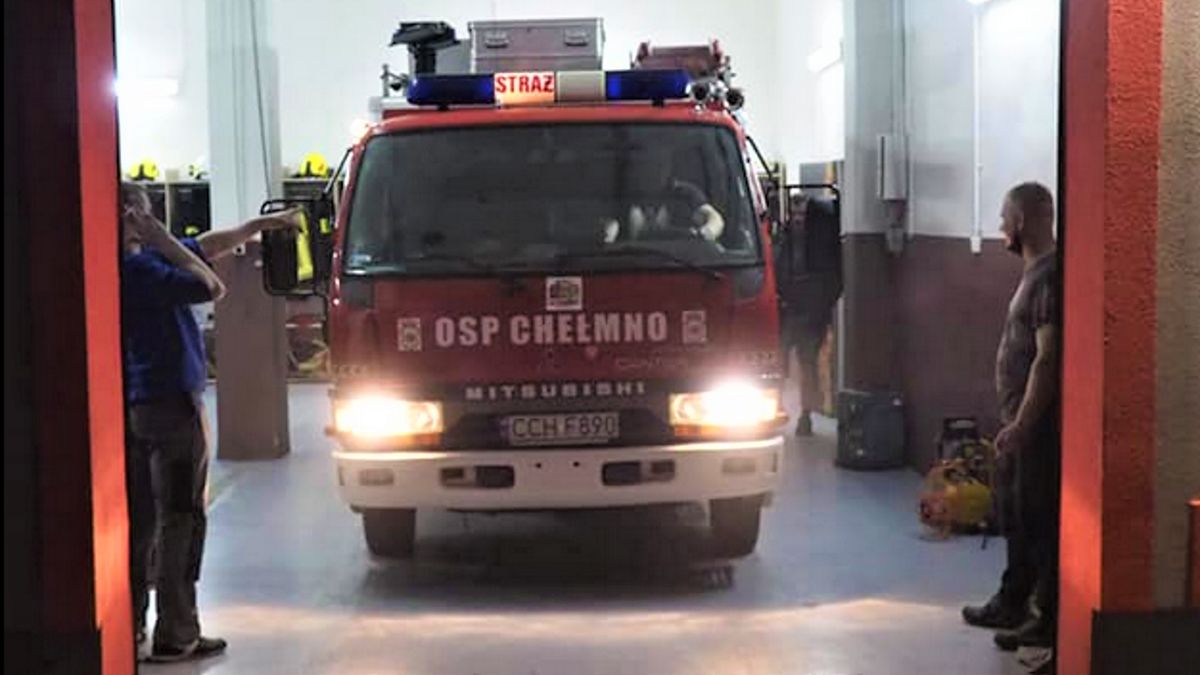 Strażacy pomogli kobiecie, która dostała zawału. 