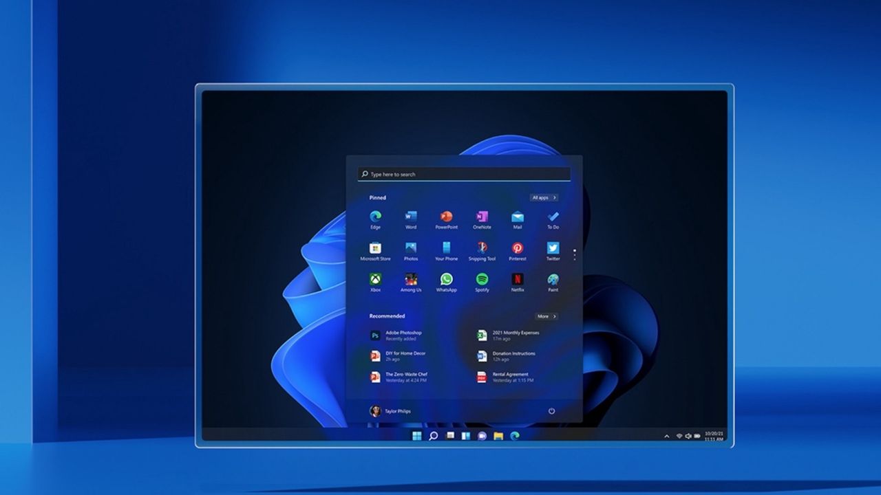 Ekran systemu Windows 11