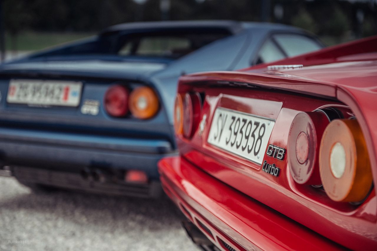 Ferrari 328 GTB (1989) vs Ferrari GTB Turbo (1989) (fot. Błażej Żuławski)