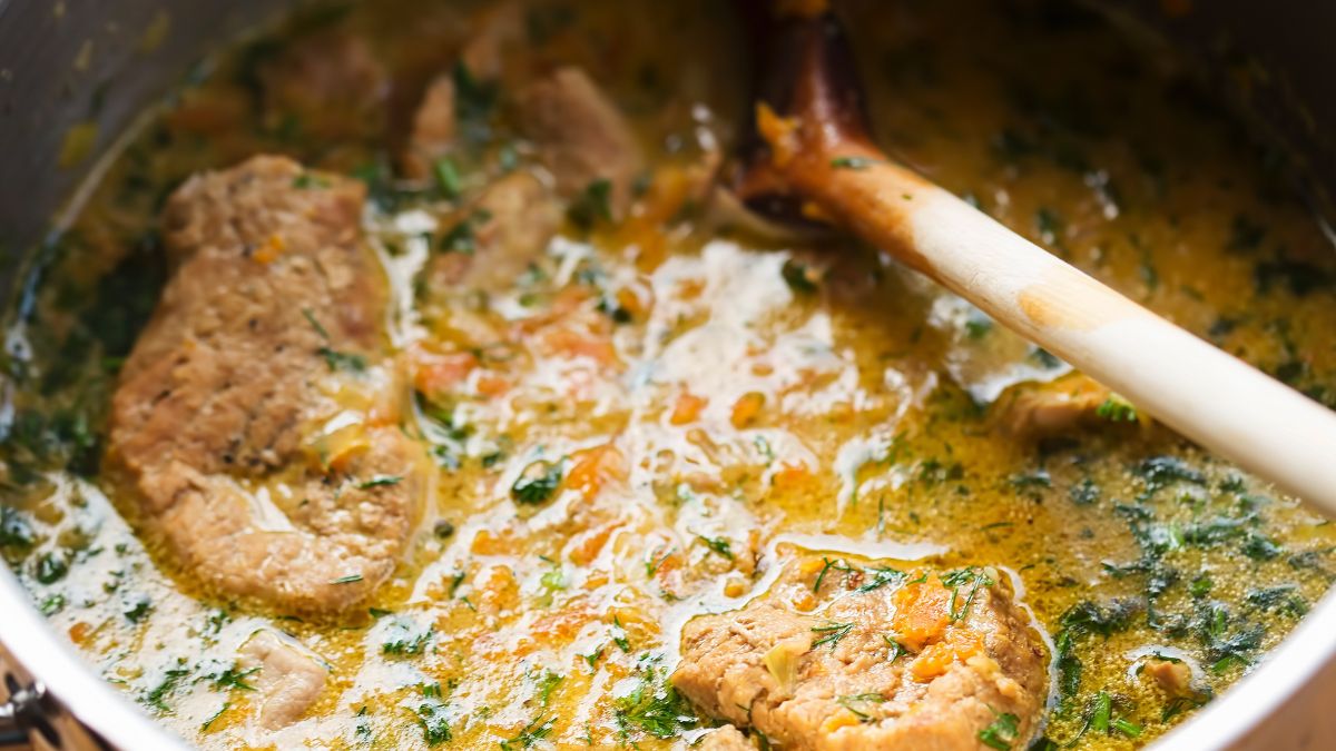 Polędwiczki w sosie koperkowym 