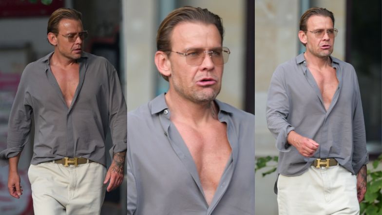 Dawid Woliński wcina jagodziankę na mieście