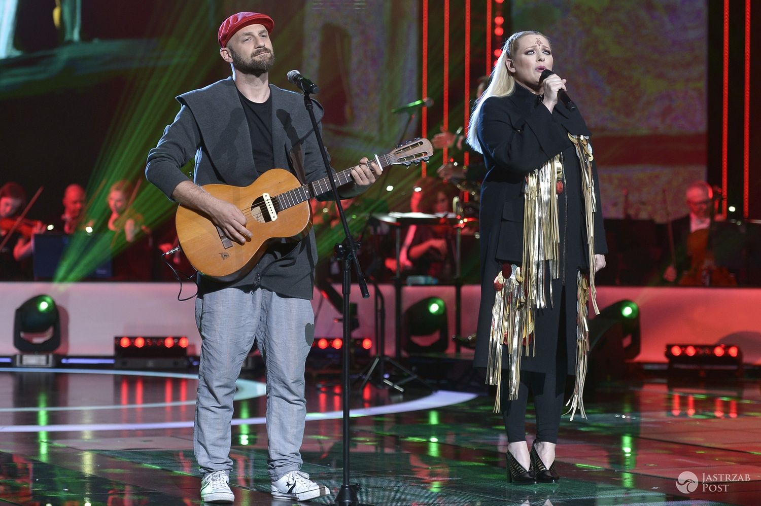 Skubas i Kasia Nosowska, koncert Debiuty na festiwalu Opole 2016 (fot. AKPA)