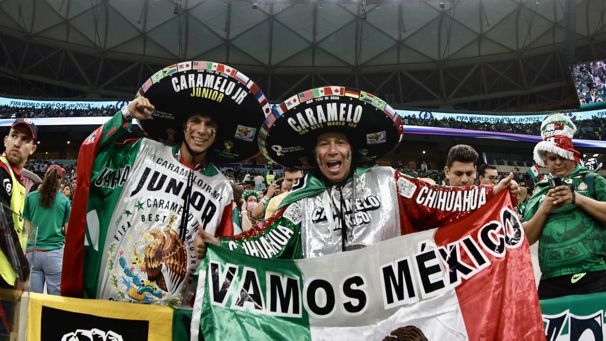 Kibice reprezentacji Meksyku podczas mundialu w Katarze