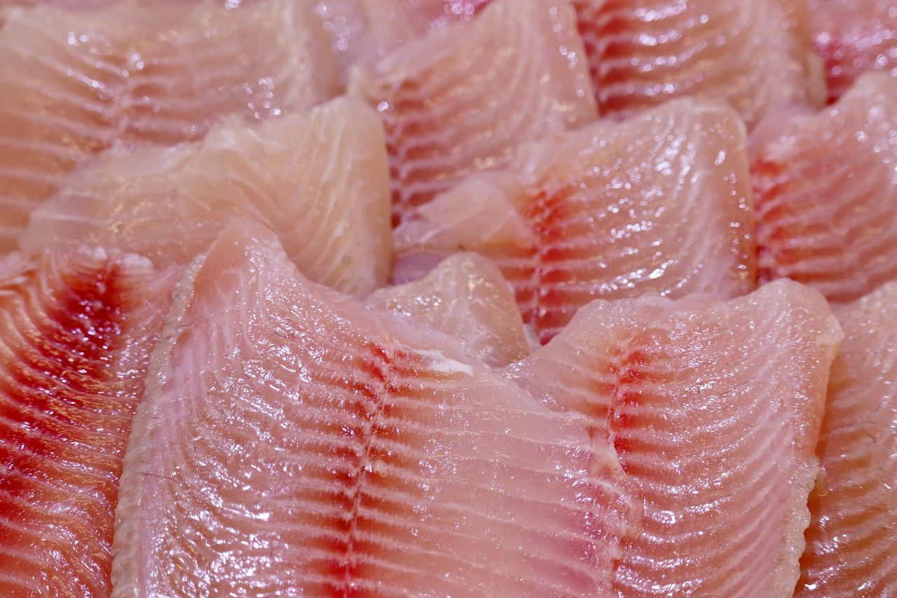 Tilapia contains the highest amounts of heavy metals such as lead, mercury, and cadmium.