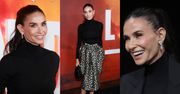 Coraz szczuplejsza Demi Moore prezentuje ULTRAGŁADKIE LICO na premierze. Uwierzycie, że ma 63 lata? (ZDJĘCIA)