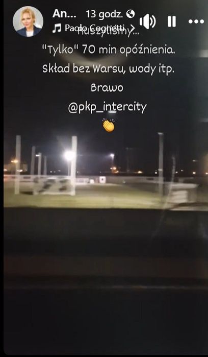 Wpis Anny Samusionek na Instagramie