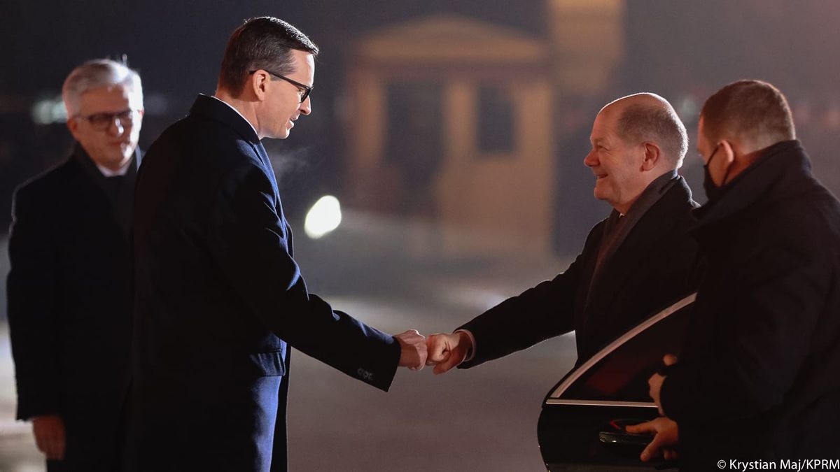 Kanclerz Olaf Scholz spotka się w niedzielę 12 grudnia z premierem Mateuszem Morawieckim (KPRM Krystian Maj)