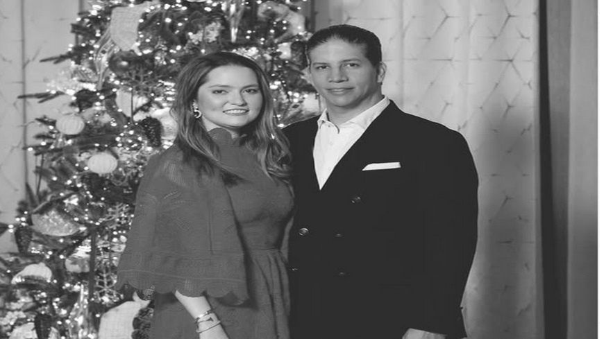 Eduardo Guarionex Estrella z żoną Alexandrą Grullón