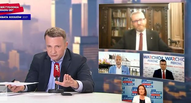 Andrzej Stankiewicz wyrzucił z debaty posła Konfederacji Grzegorza Brauna