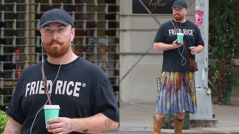 Sam Smith w spódnicy spaceruje ulicami Nowego Jorku