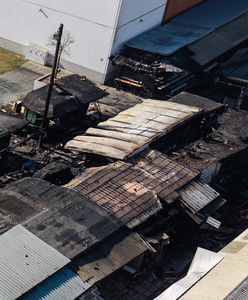 Kolejny pożar na Bazarze Różyckiego. Wybuchł w kilku miejscach