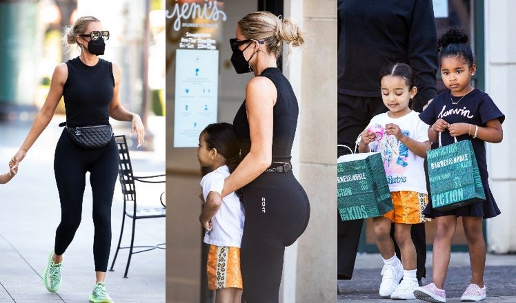 Zdradzona Khloe Kardashian spędza przepełniony atrakcjami dzień z córką i siostrzenicą (ZDJĘCIA)
