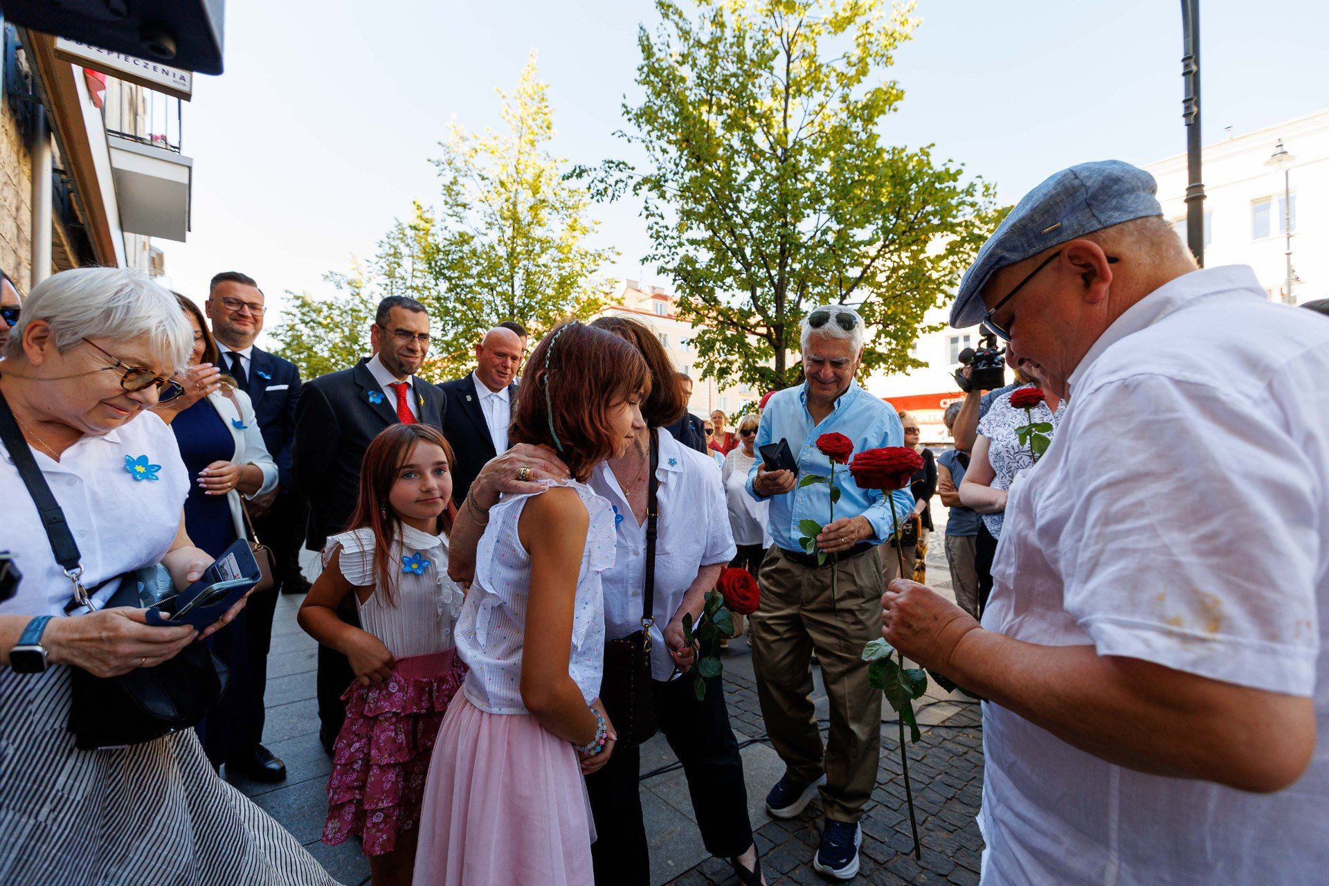 Odsłonięcie &#34;kamieni&#34; poświęconych rodzinie Kracowskich
