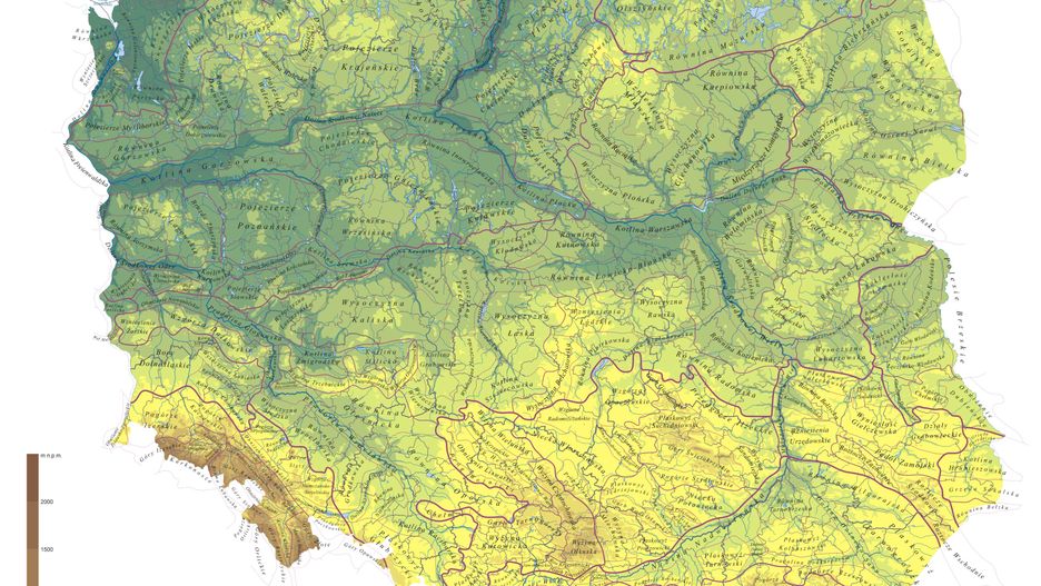 Mapa Polski