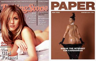 Aniston o okładce Kardashian: "Ja pierwsza POKAZAŁAM TYŁEK!"