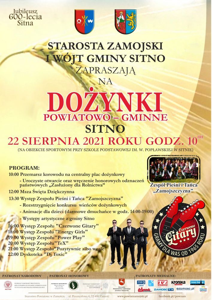 Dożynki Powiatowo-Gminne Sitno 2021