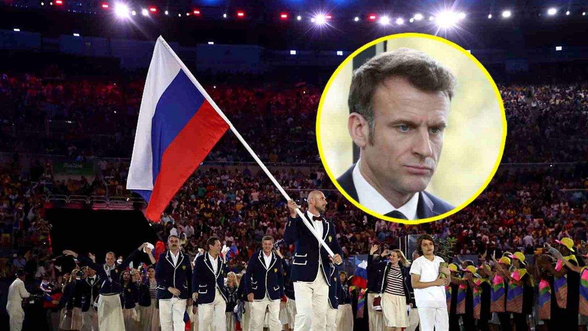 Rosja podczas ceremonii otwarcia IO w Rio oraz Emmanuel Macron