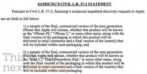 Samsung chce poznać iPada 3 i iPhone'a 5 przed premierą 2