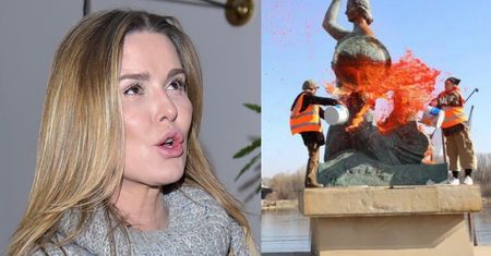 Hanna Lis WŚCIEKA SIĘ na aktywistki, które oblały pomnik Syrenki farbą: "GŁUPOTA I WANDALIZM". Ma rację?