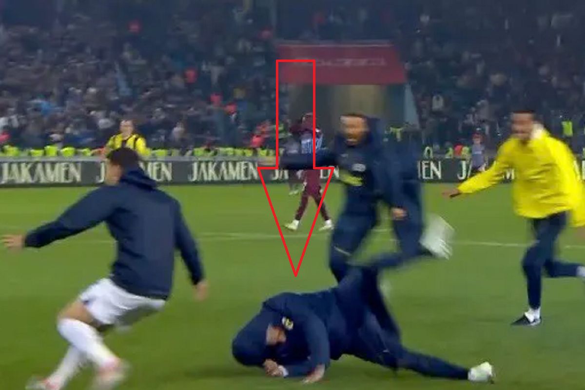 Jose Mourinho's knee slide mishap as Amrabat seals thriller